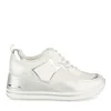 Baskets ARGENT Femme Motif Uni Lacets