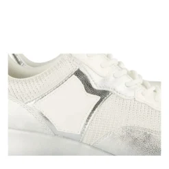 Baskets ARGENT Femme Motif Uni Lacets