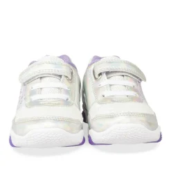 Baskets ARGENT Fille Motif Iridescent Scratch