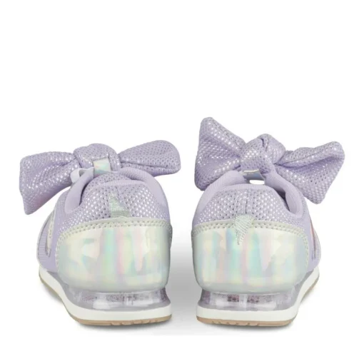 Baskets ARGENT Fille Motif Iridescent Elastique