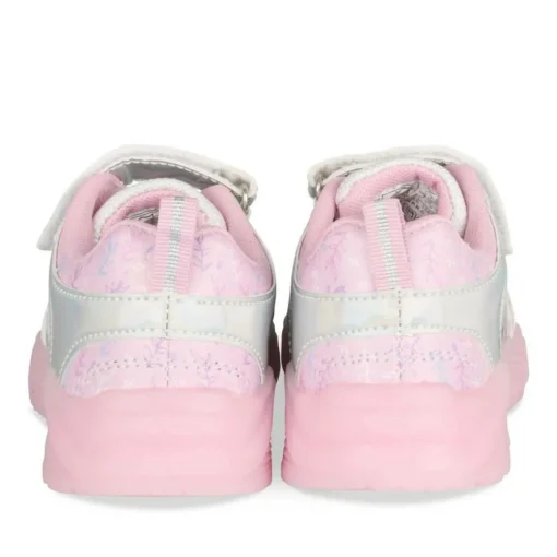 Baskets ARGENT Fille Motif Iridescent Scratch