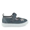Baskets Babies MARINE Fille Motif Fleuri Scratch