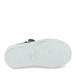 Baskets Babies MARINE Fille Motif Fleuri Scratch
