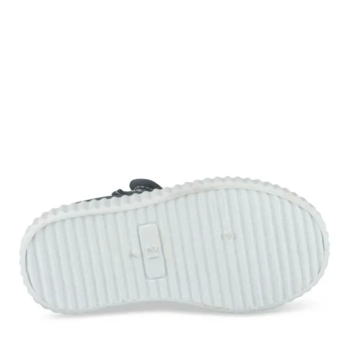 Baskets Babies MARINE Fille Motif Fleuri Scratch
