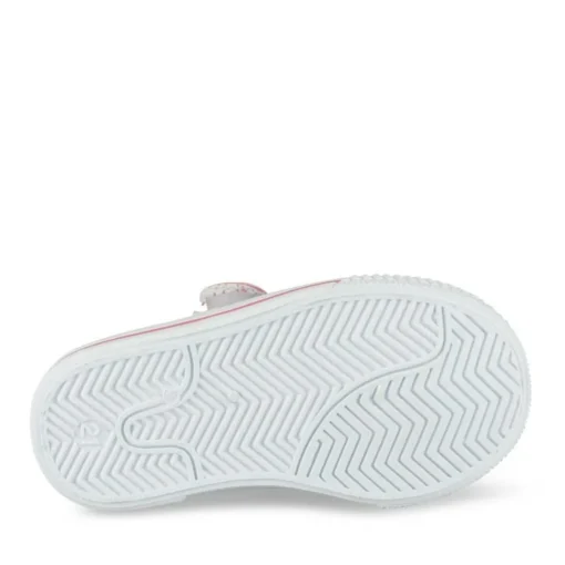 Baskets Babies MARINE Fille Motif Fleuri Scratch