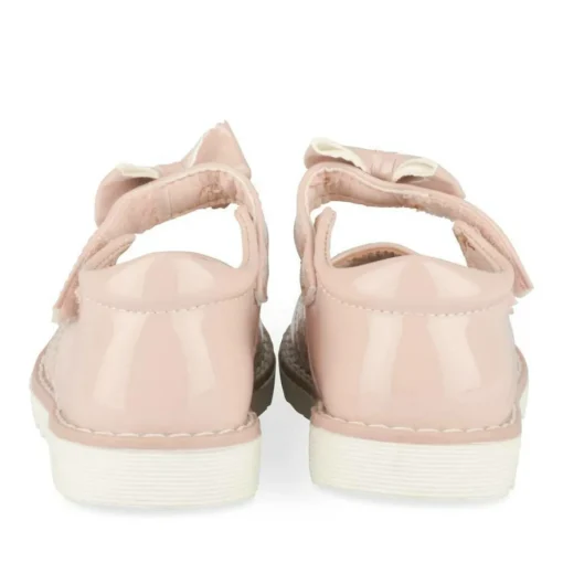 Baskets Babies ROSE Fille Motif Vernis Scratch