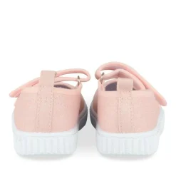 Baskets Babies ROSE Fille Motif Fleuri Scratch
