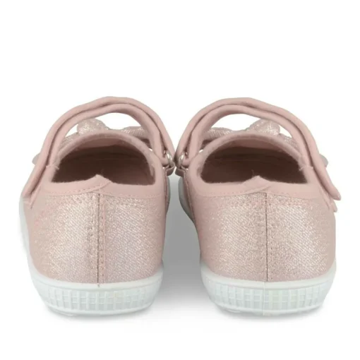 Baskets Babies ROSE Fille Motif Paillettes Scratch