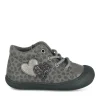 Baskets Baskets ARGENT Fille Motif Coeurs Lacets