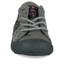 Baskets Baskets ARGENT Fille Motif Coeurs Lacets