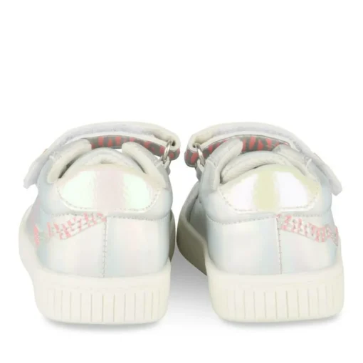 Baskets Baskets ARGENT Fille Motif Iridescent Scratch