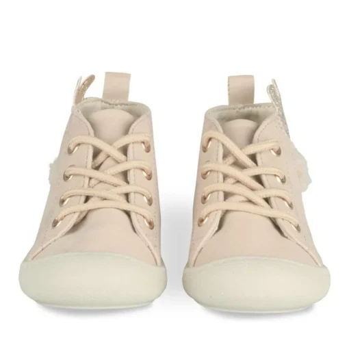 Baskets Baskets BEIGE Fille Motif Animal Lacets