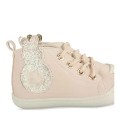 Baskets Baskets BEIGE Fille Motif Animal Lacets