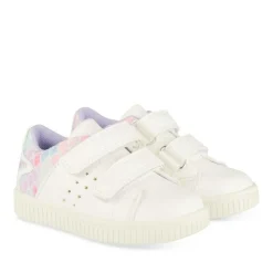 Baskets Baskets BLANC Fille Motif Iridescent Scratch