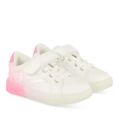 Baskets Baskets BLANC Fille Motif Coeurs Scratch