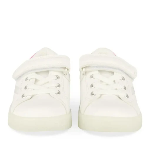 Baskets Baskets BLANC Fille Motif Coeurs Scratch