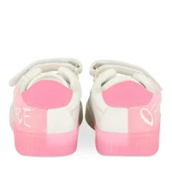 Baskets Baskets BLANC Fille Motif Coeurs Scratch