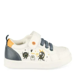Baskets Baskets BLANC Garçon Motif Animal Scratch