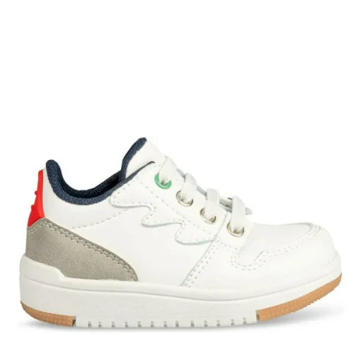 Baskets Baskets BLANC Garçon Motif Uni Scratch
