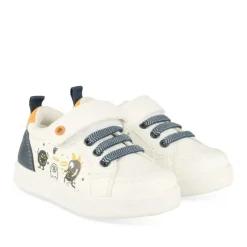 Baskets Baskets BLANC Garçon Motif Animal Scratch