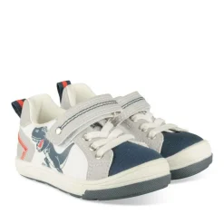 Baskets Baskets BLANC Garçon Motif Dinosaure Scratch
