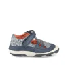 Baskets Baskets BLEU Garçon Motif Tropical Scratch