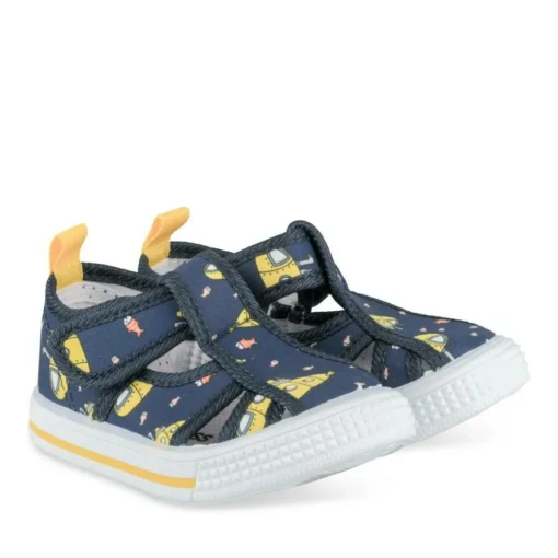 Baskets Baskets BLEU Garçon Motif Multicolore Scratch