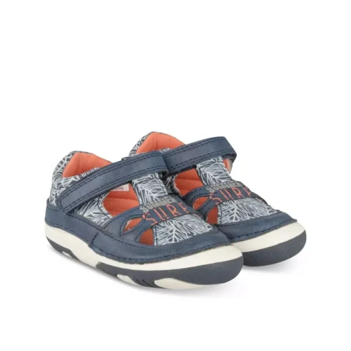 Baskets Baskets BLEU Garçon Motif Tropical Scratch
