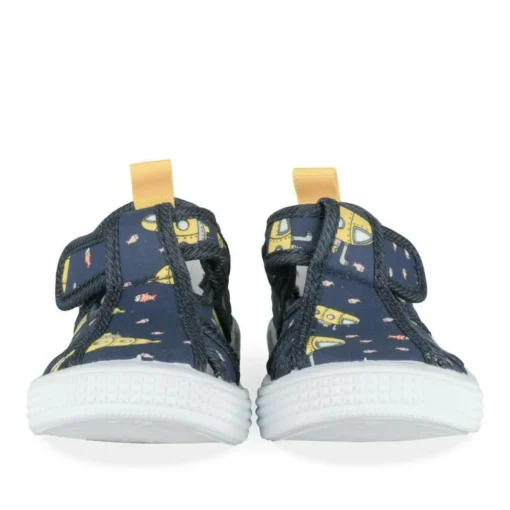 Baskets Baskets BLEU Garçon Motif Multicolore Scratch