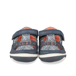 Baskets Baskets BLEU Garçon Motif Tropical Scratch