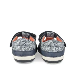 Baskets Baskets BLEU Garçon Motif Tropical Scratch