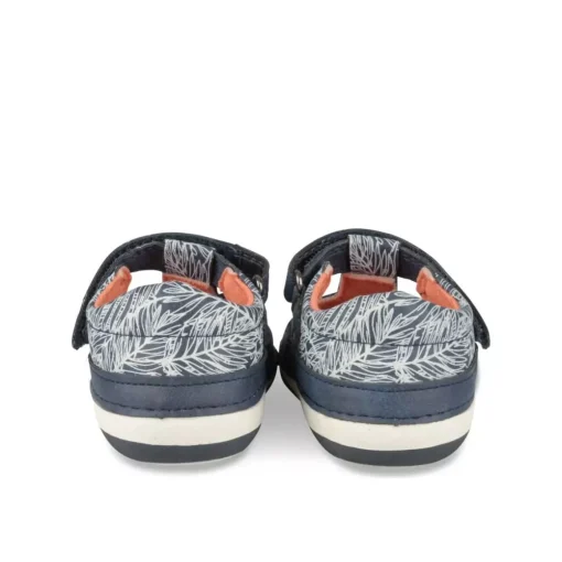 Baskets Baskets BLEU Garçon Motif Tropical Scratch