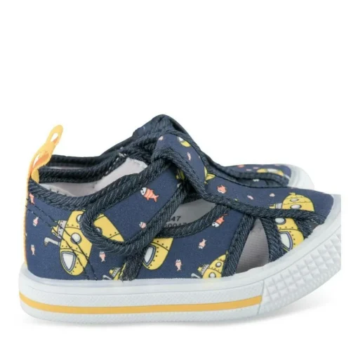 Baskets Baskets BLEU Garçon Motif Multicolore Scratch