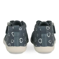 Baskets Baskets MARINE Fille Motif Coeurs Lacets