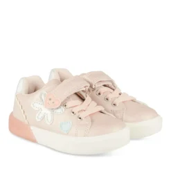 Baskets Baskets ROSE Fille Motif Coeurs Scratch