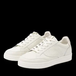 Baskets BEIGE Femme CUIR Motif Uni A Enfiler