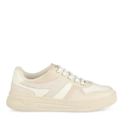 Baskets BEIGE Femme Motif Uni Lacets