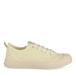 Baskets BEIGE Femme Motif Uni Lacets