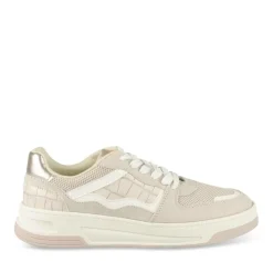 Baskets BEIGE Femme Motif Uni Lacets