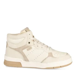 Baskets BEIGE Femme Motif Uni Lacets