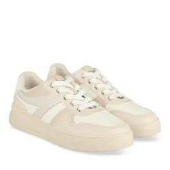 Baskets BEIGE Femme Motif Uni Lacets