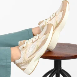 Baskets BEIGE Femme Motif Uni A Enfiler