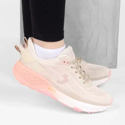 Baskets BEIGE Femme Motif Uni Lacets