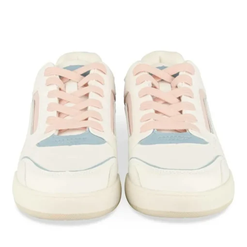 Baskets BEIGE Femme Motif Uni Lacets