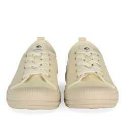 Baskets BEIGE Femme Motif Uni Lacets