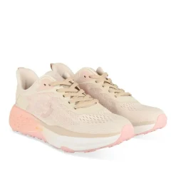 Baskets BEIGE Femme Motif Uni Lacets