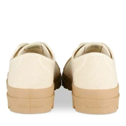 Baskets BEIGE Femme Motif Uni Lacets