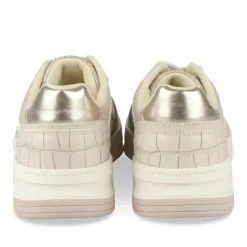 Baskets BEIGE Femme Motif Uni Lacets