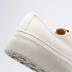 Baskets BEIGE Femme Motif Uni Lacets