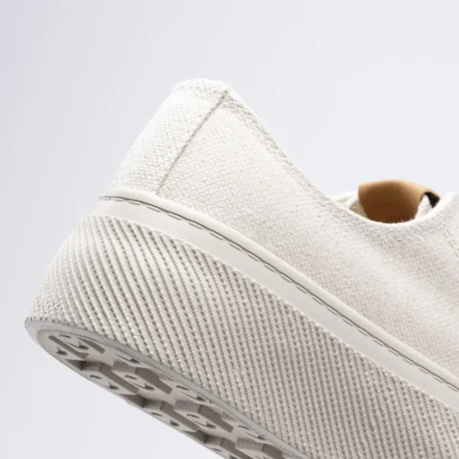 Baskets BEIGE Femme Motif Uni Lacets